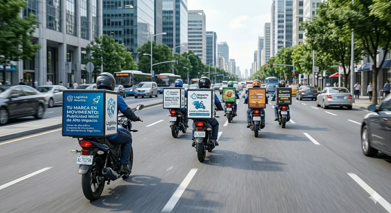 Publicidad móvil: motos con tu marca